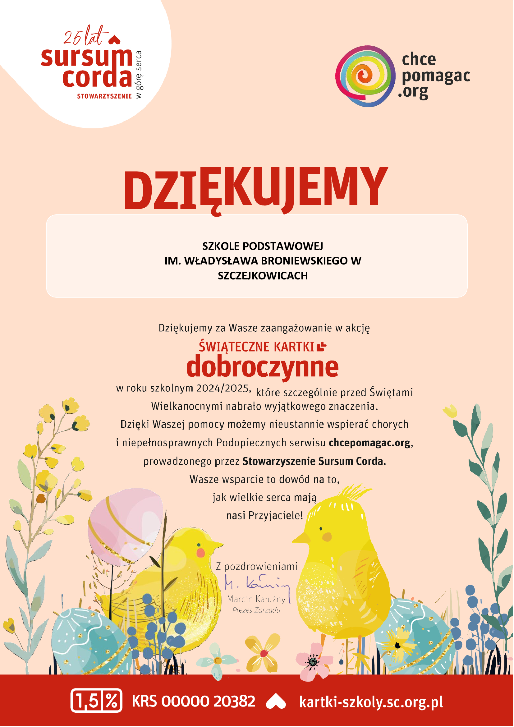 Podziękowanie